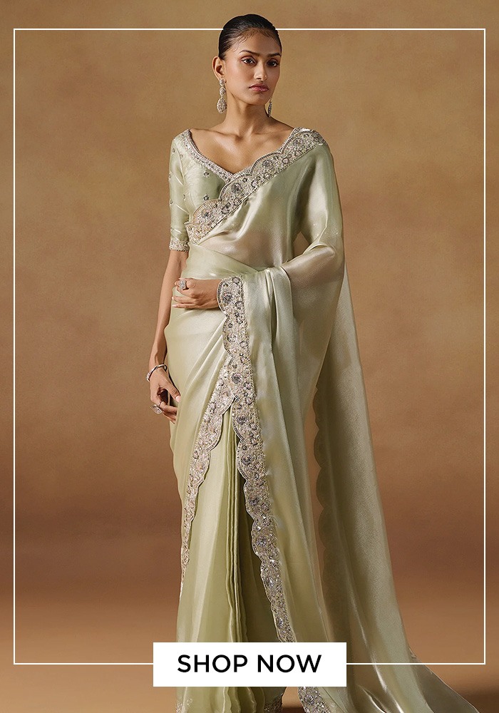 Lashkaraa floral embroidered kurta gharara set