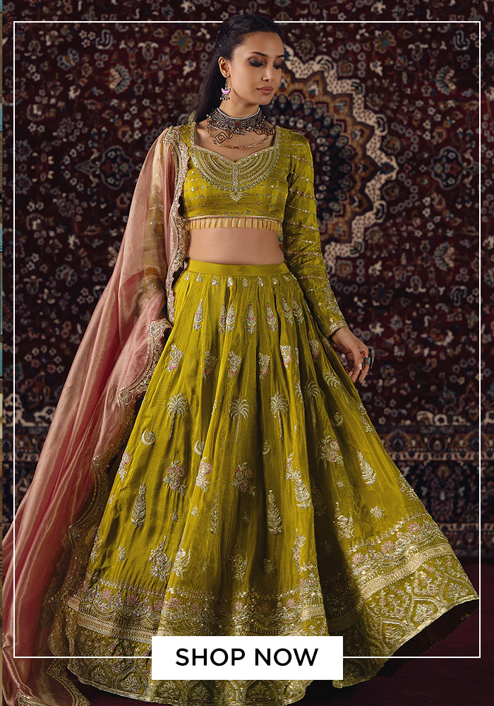 Lashkaraa sequin embroidered lehenga