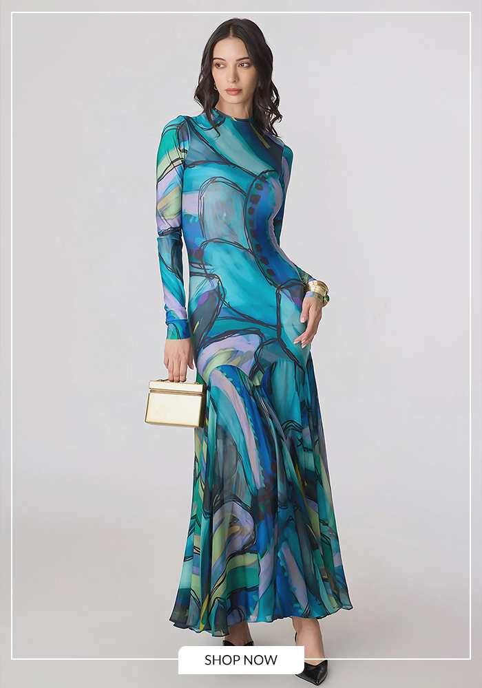 Maeva print maxi dress ideal for park picnic movie night