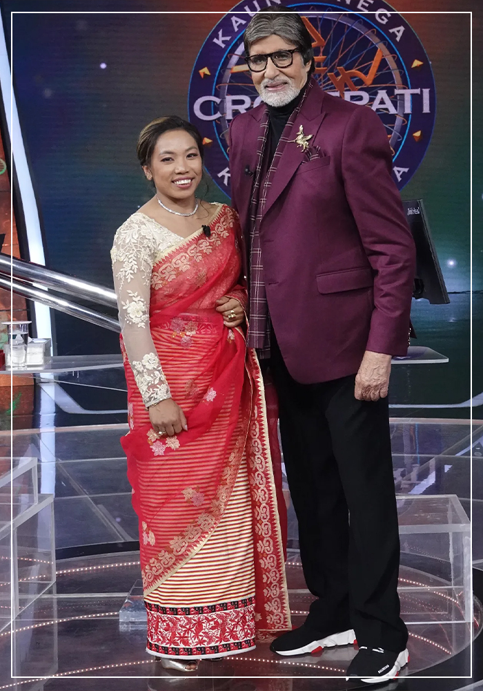 Mirabai Chanu with Amitabh Bachchan