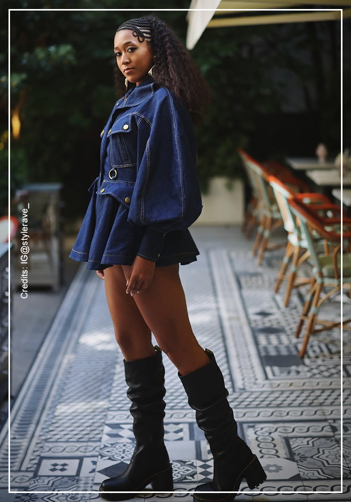 Naomi Osaka in Zimmermann Luna Utility dress