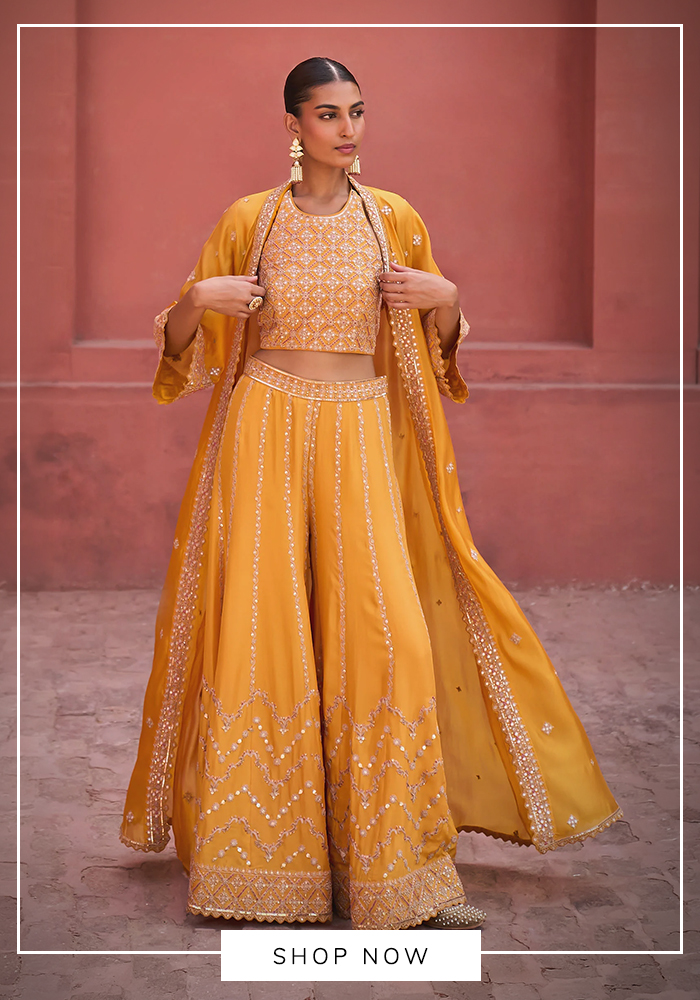 Punit Balana cape sharara set