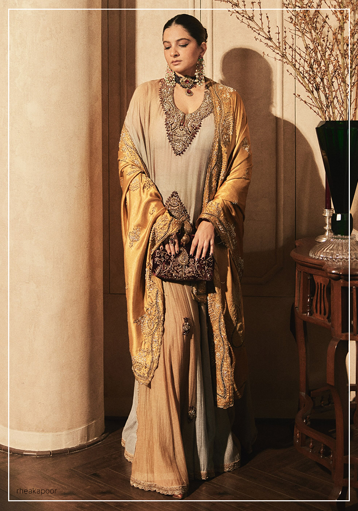 Rhea Kapoor wearing Anamika Khanna