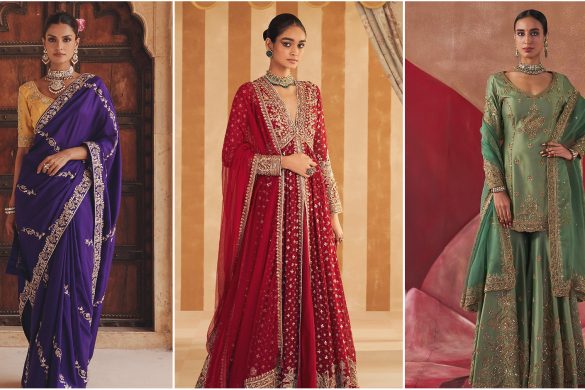 Saree,anarkalis and sharara sets for rakhi celebrations