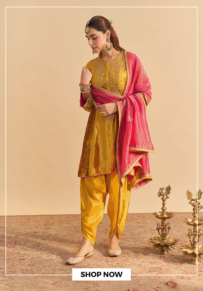 Sheetal batra choga kurta dhoti pant set
