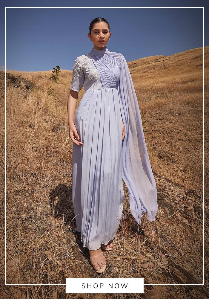 Statement Pleated Dress