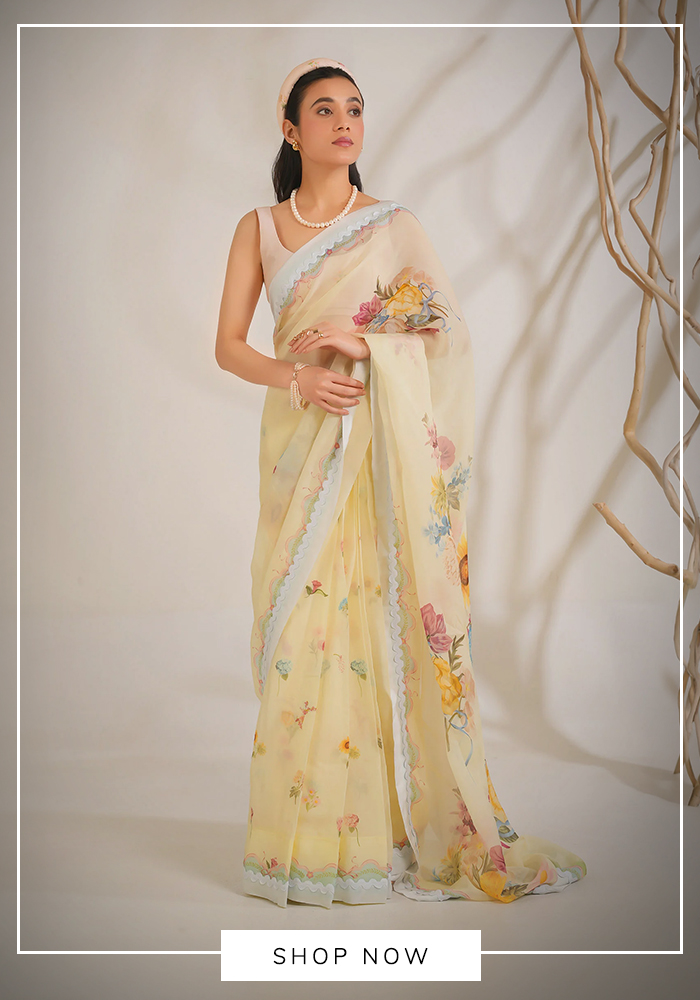 Summer crush saree with blouse