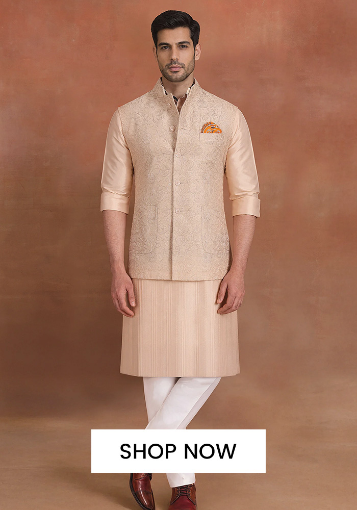 Silk and Jacquard Nehru Jackets