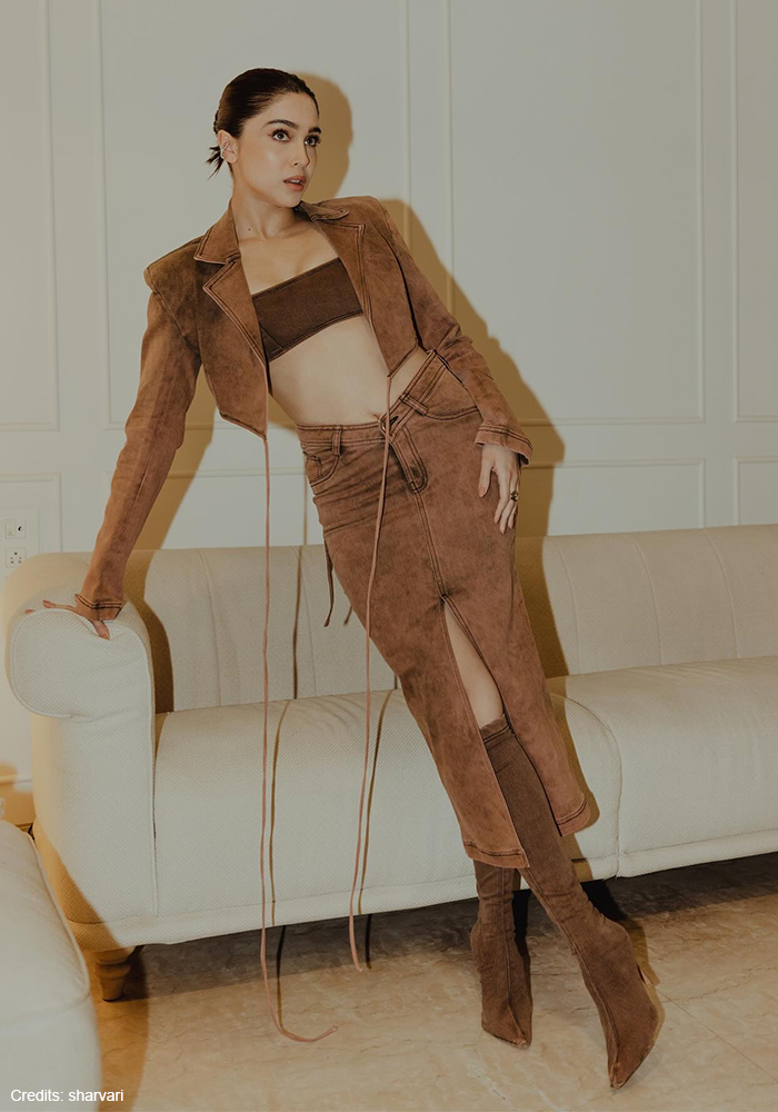 1. Monochromatic Suede Luxury