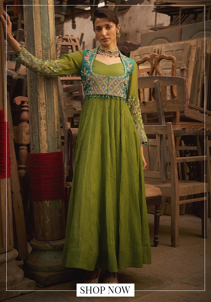 Anarkali and jacket set (2)