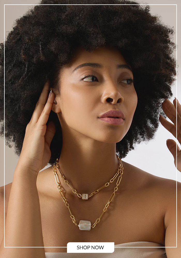 Baroque pearl necklace