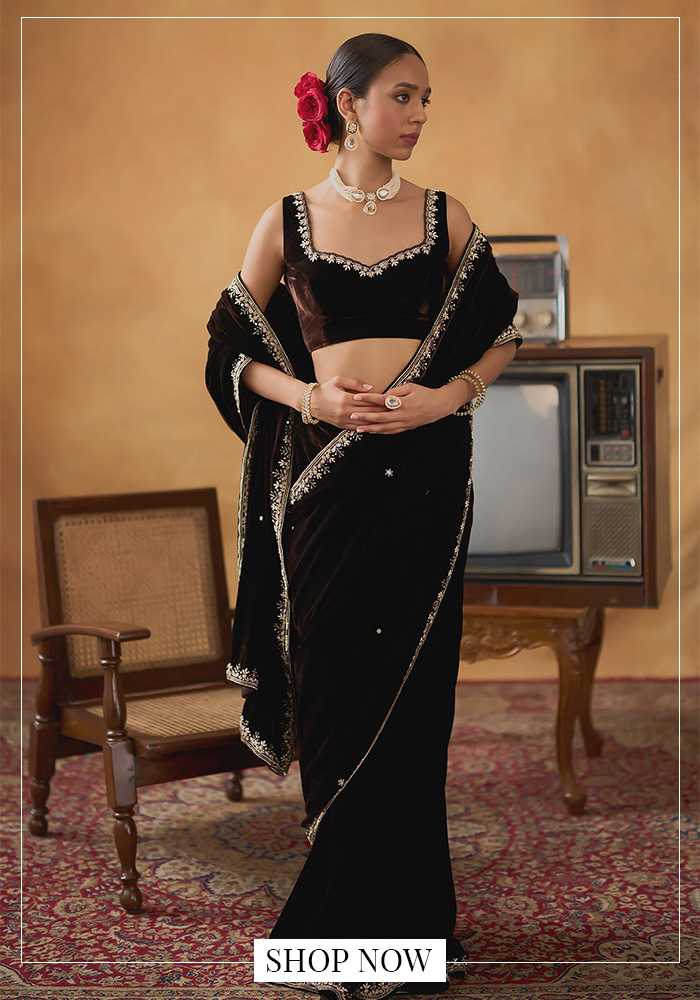 Black saree