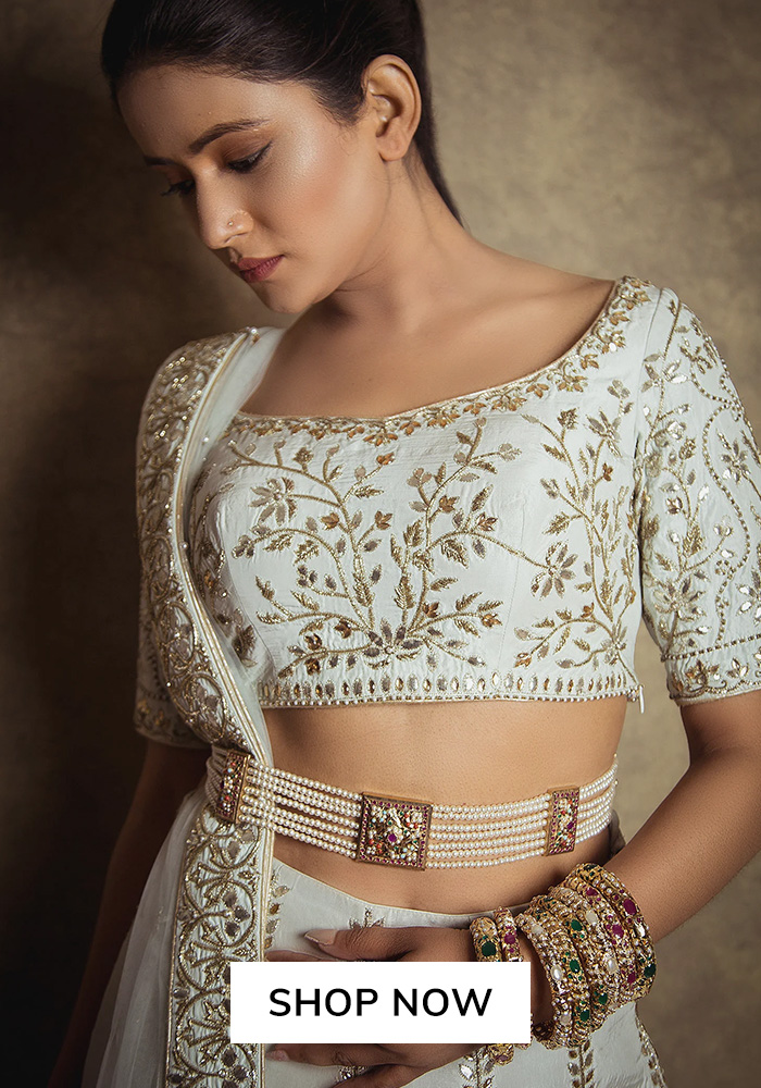 Bridal jadau bead embellished kamarbandh
