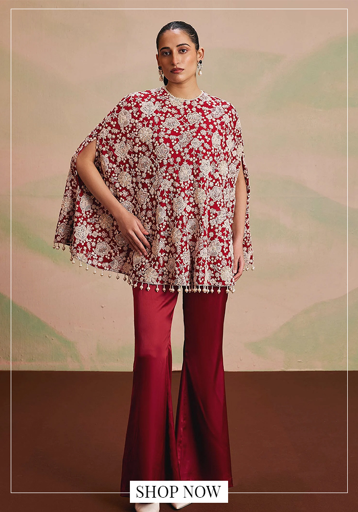 Cape and palazzo set