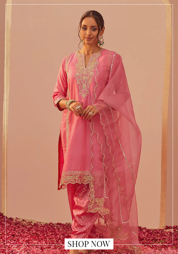 Embroidered kurta set