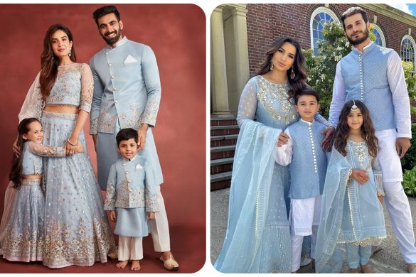 Coordinated Family Outfits for Diwali