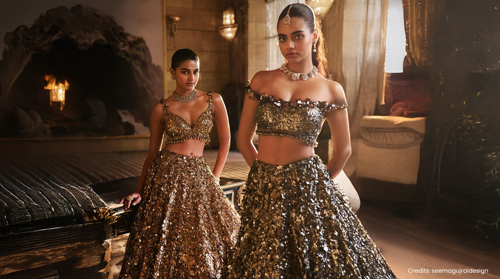 Sequin & Metallic Sarees