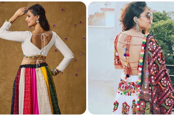 Mirror-Work & Backless Choli Blouses