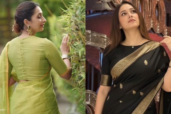 20 Boat Neck Blouse Designs