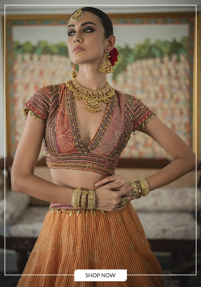 Handwork beadwork blouse