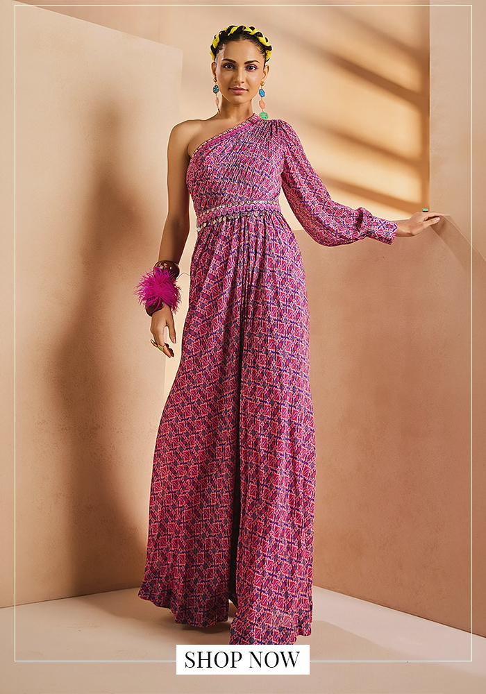 Ikkat printed jumpsuit