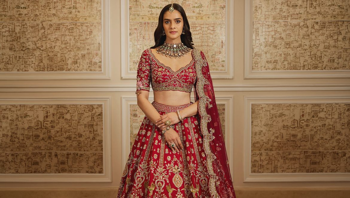 Jewellery Colour Palette for Red Bridal Wear