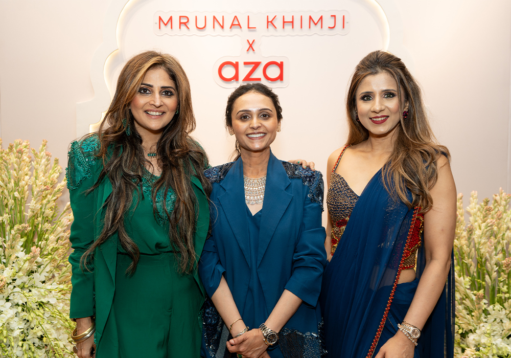 Meet the Designer event at Aza Bandra with Mrunal Khimji, joined by Esha Amin-
