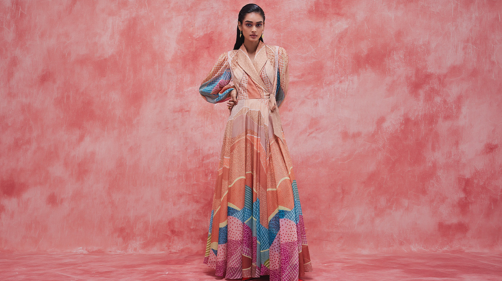Pankaj and Nidhi wrap dress