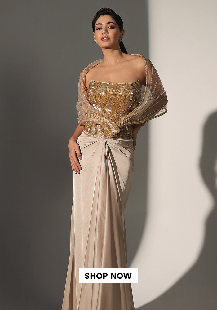 Power shoulder corset skirt set
