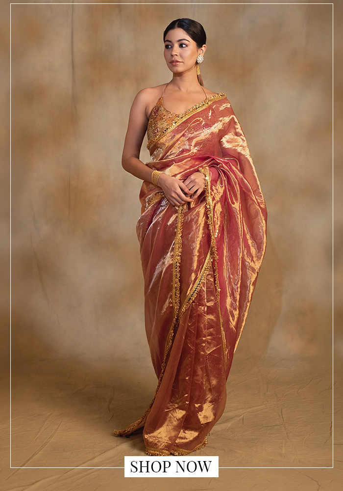 Priyanka Raajiv lace border saree