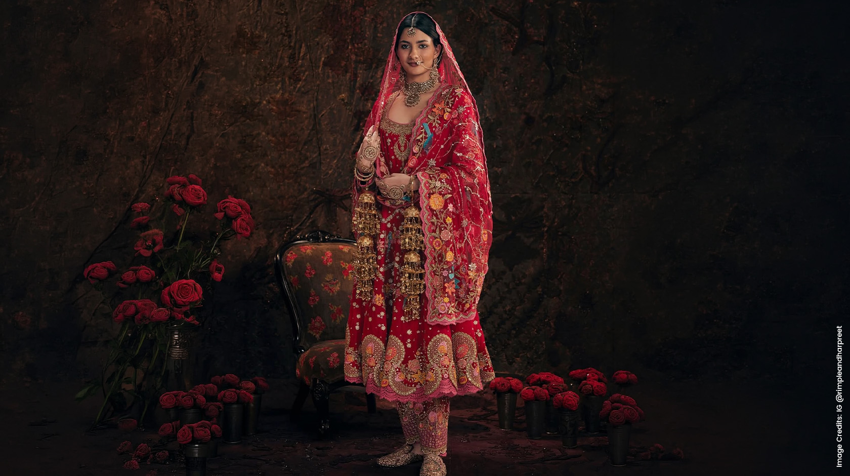 Rimple and Harpreet Narula punjabi bridal suit
