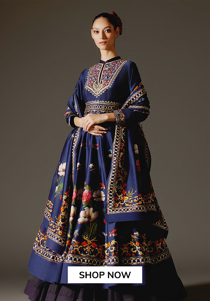 Rohit Bal printed anarkali set