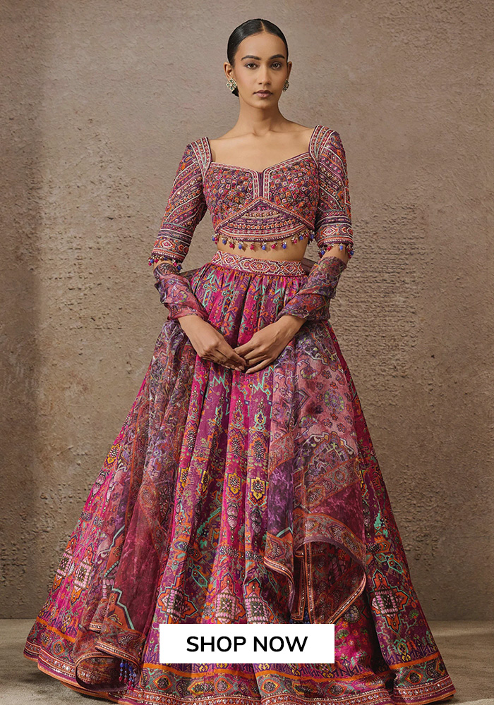 Tarun Tahiliani printed lehenga set