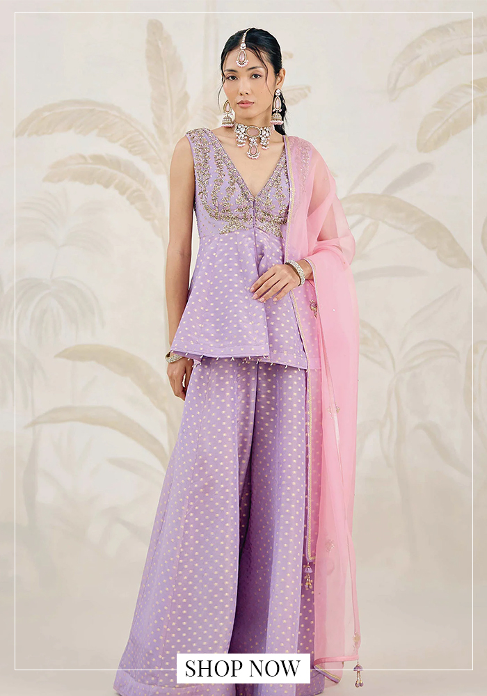 Top and sharara set