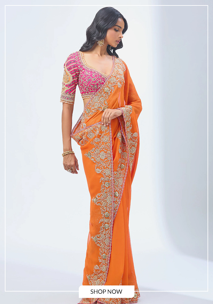 2. Tangerine Orange + Rani Pink 