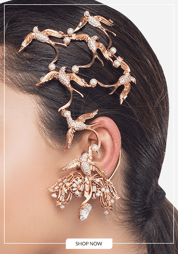 7. Sculptural Contemporary Ear Cuffs