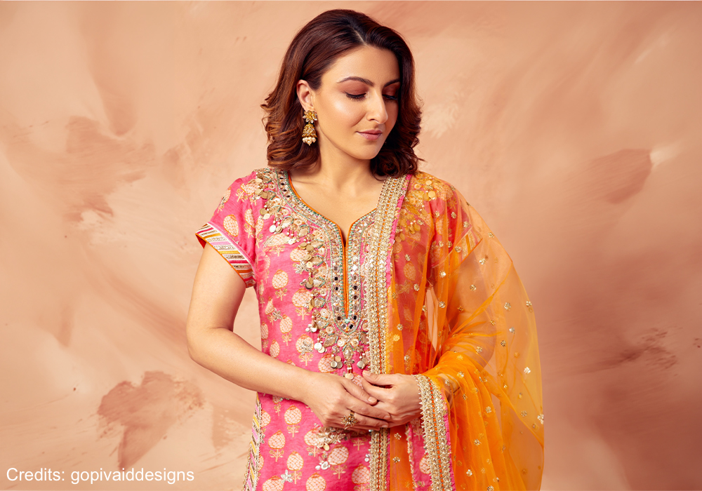 Why Did She Pair It With a Marigold Dupatta Instead of Matching Fuchsia?