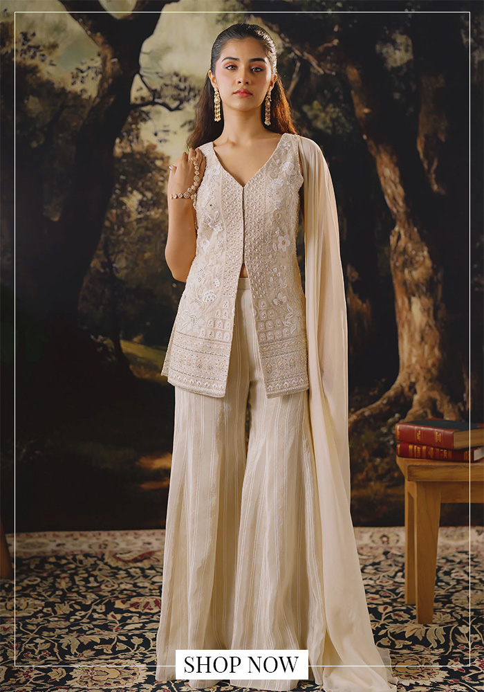 The White Sharara Set That Was Made for Dancing