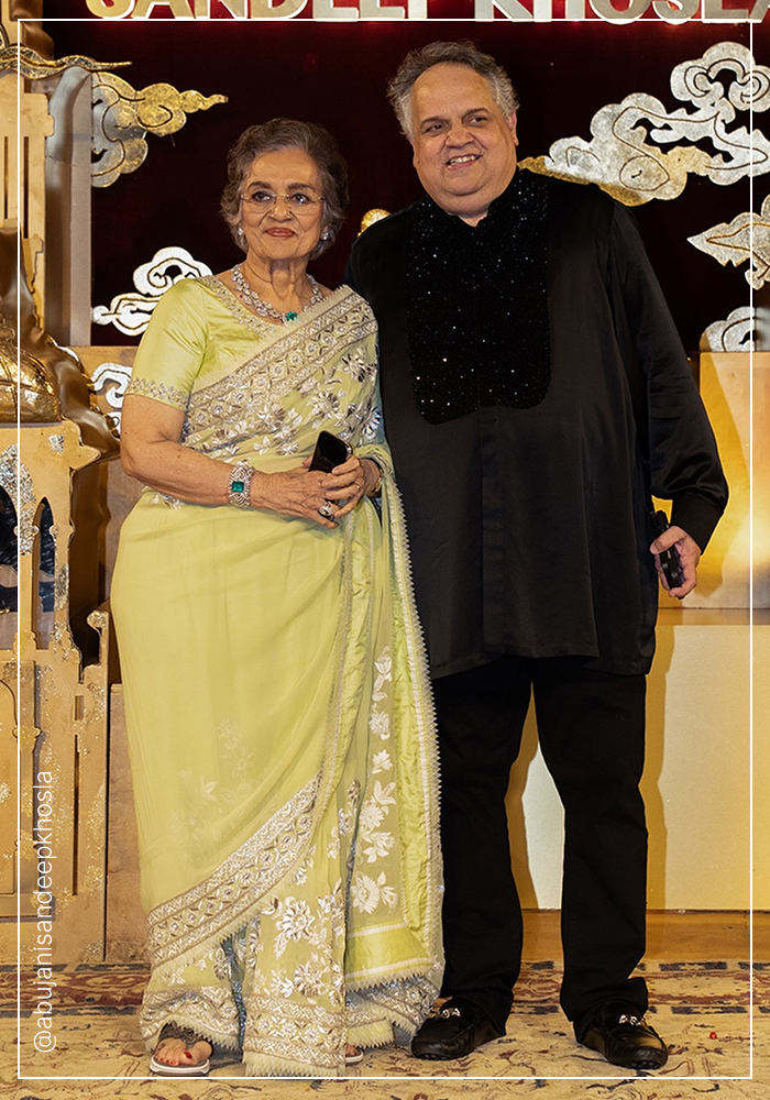 Abu Jani Sandeep Khosla with Saira Bano