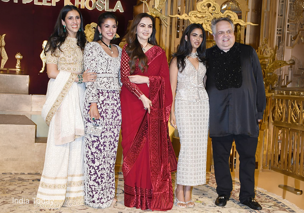 Abu Jani with the Ambanis