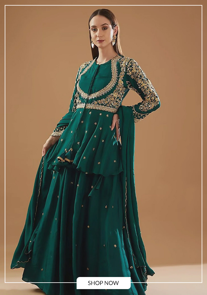 Anarkali skirt set for pandal hopping