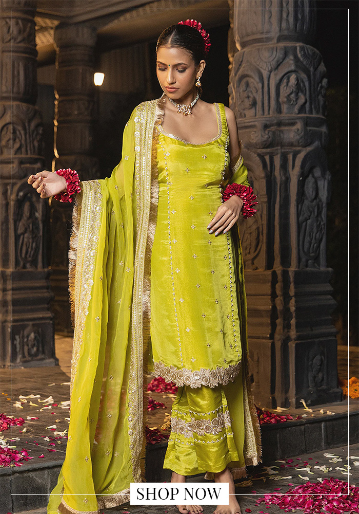 Embellished kurta set