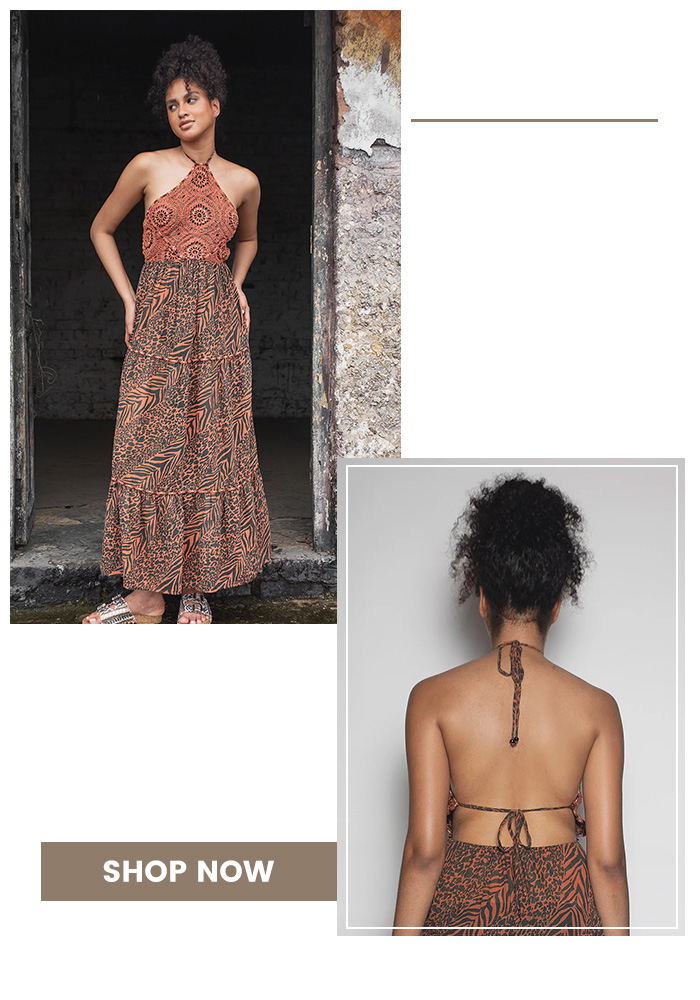 Halter-back dresses