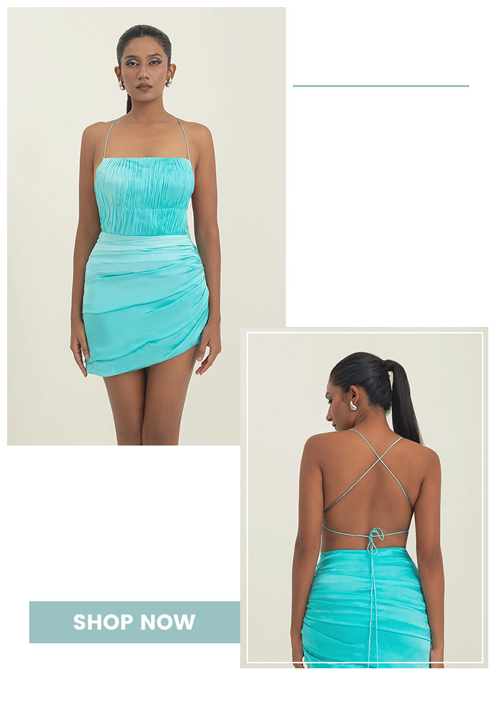 Backless mini dresses