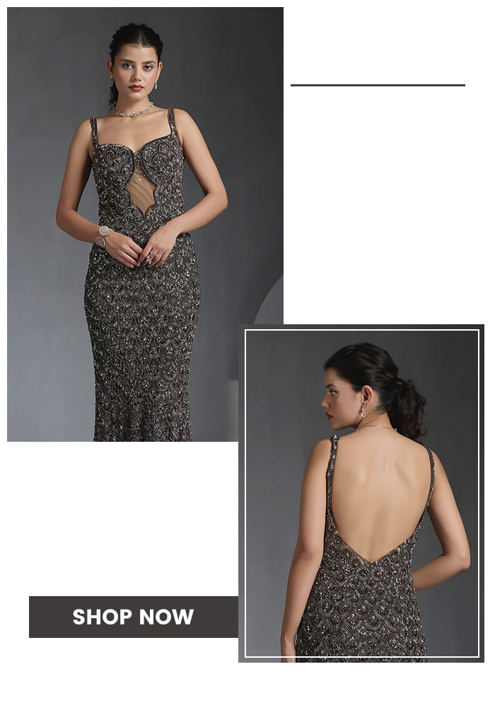 Open-back gowns