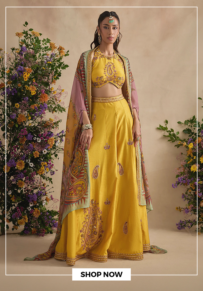 Blouse and sharara set