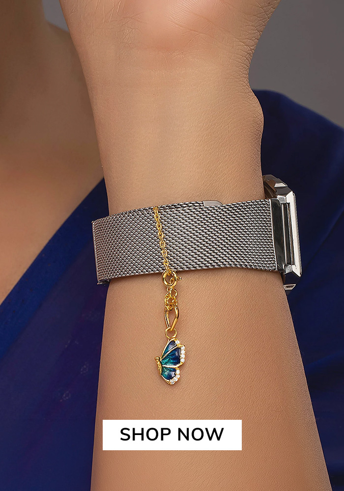 Butterfly charm bracelet