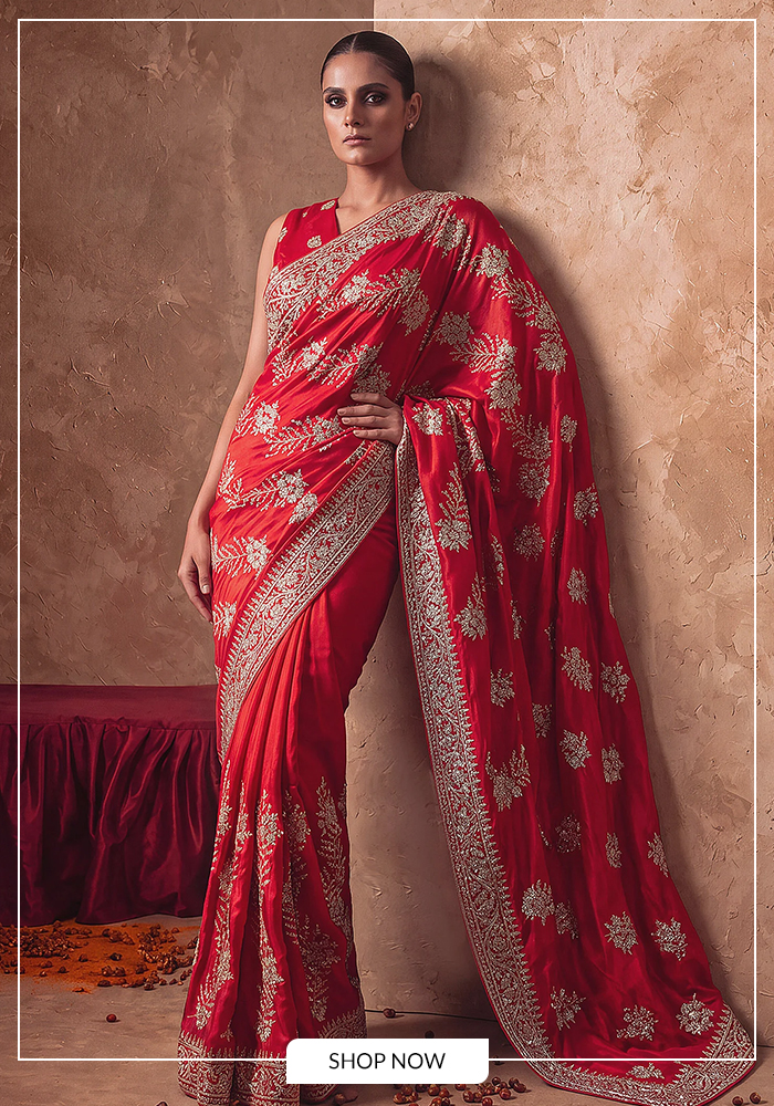Classic Red Silk Saree