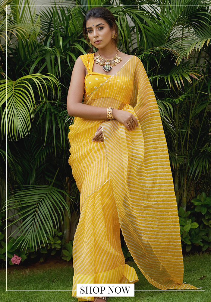 5. Daytime Festivities: Fresh, Easy Leheriya Styling