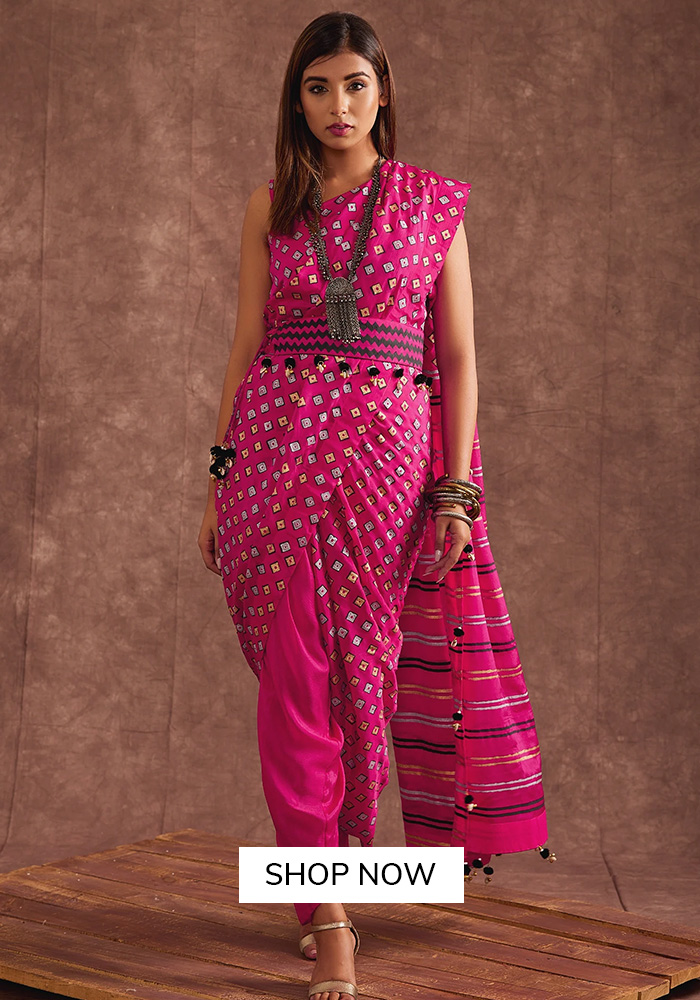 Dhoti saree